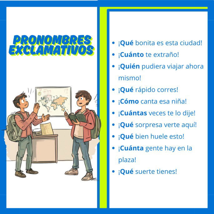 Pronomes Exclamativos em espanhol