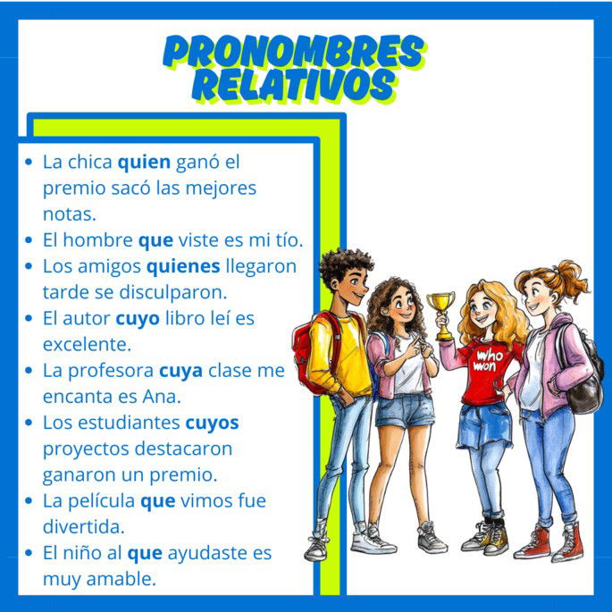 Pronomes Relativos em espanhol