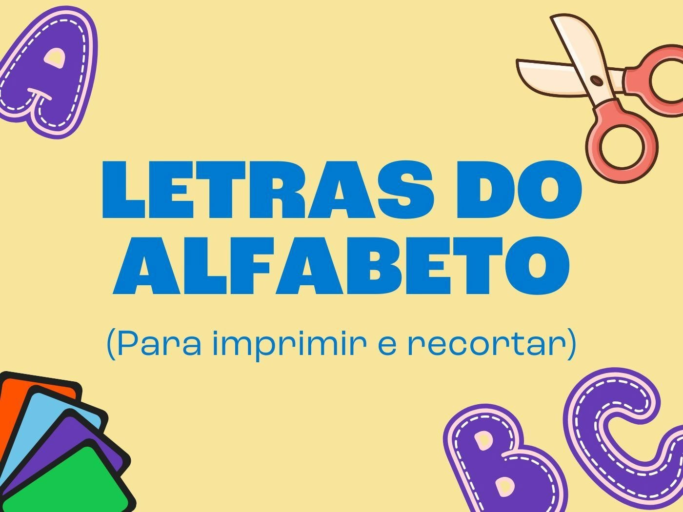 Alfabeto Completo Para Imprimir E Recortar Rectory