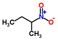 Estrutura molecular de 2-nitrobutano