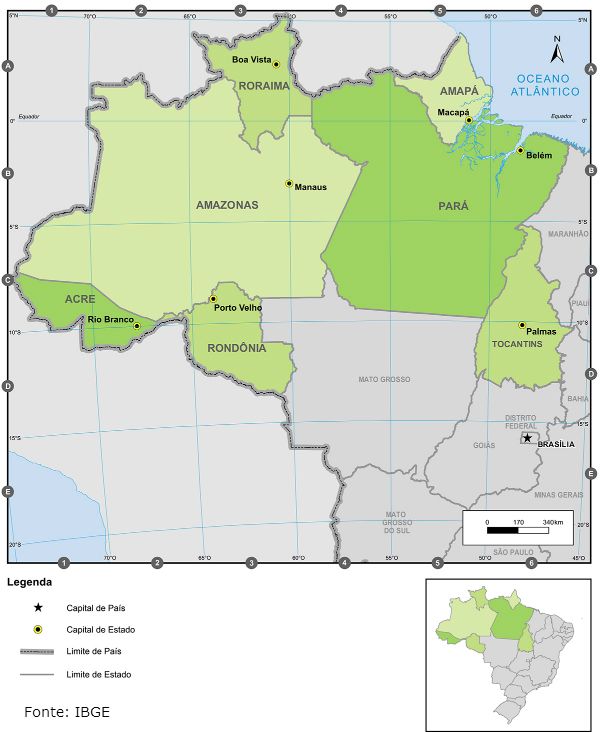 Divisão regional do Brasil - Toda Matéria