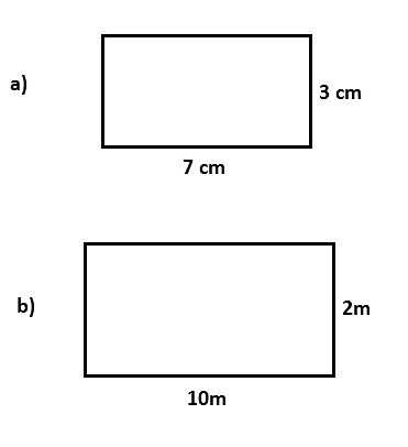 Área - Como calcular a área do quadrado e do retângulo? 