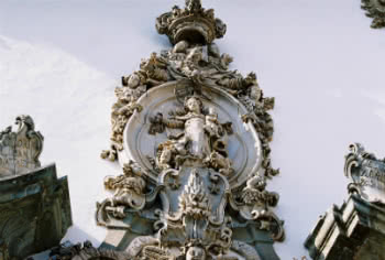 Detalhe do telhado da Igreja de Nossa Senhora do Carmo
