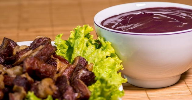 Açaí com charque