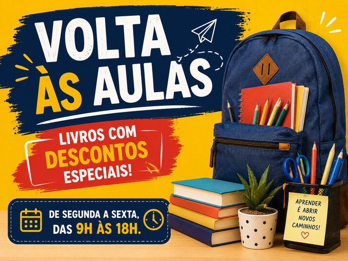 anúncio de volta às aulas