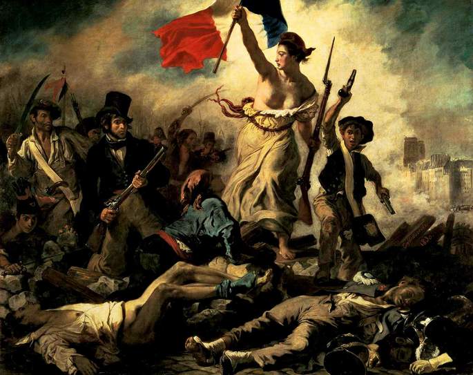 A liberdade guiando o povo (1830), de Delacroix