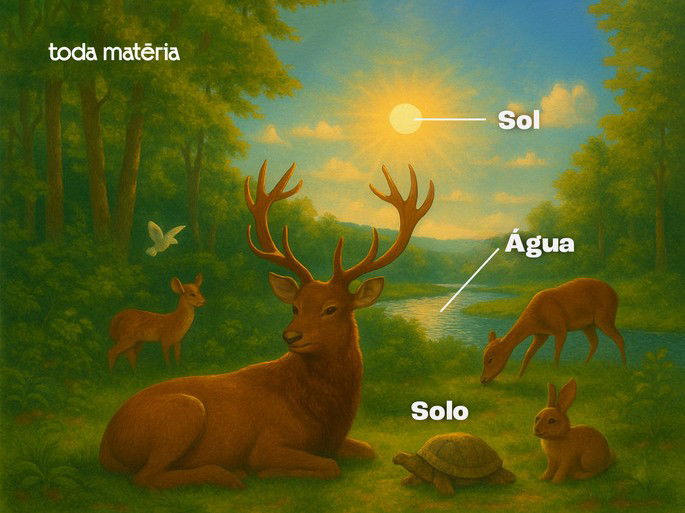 Conjunto formado por seres vivos e não vivos