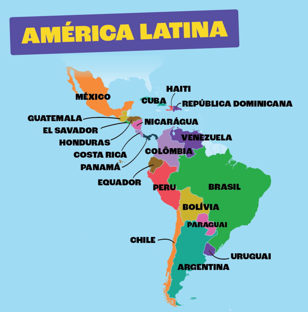 A ORIGEM DOS NOMES DOS PAÍSES SUL AMERICANOS 