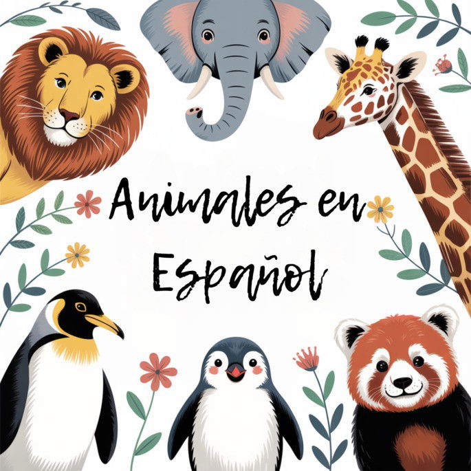 Animales en español - Animais em Espanhol