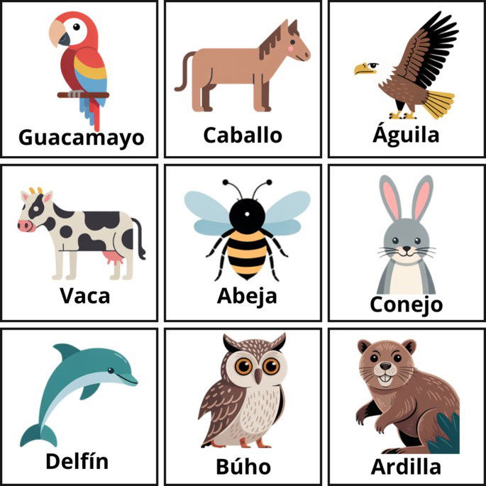 Animais en Espanhol 3