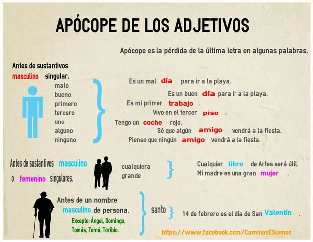 apócope espanhol