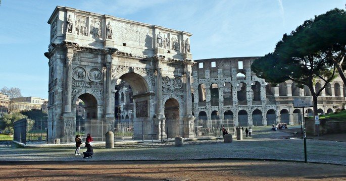 Arco de Constantino, Roma, Itália