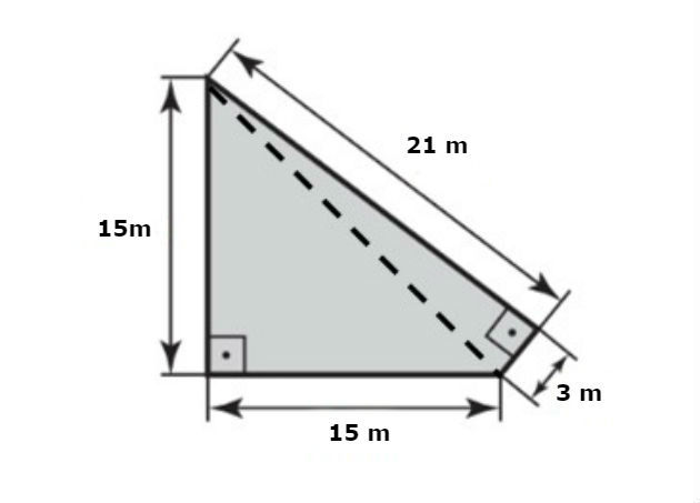 Questão do Enem 2016 área do terreno
