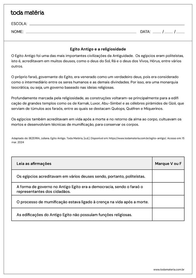 Atividades para desenvolver habilidade EF05HI03 - Folha 2