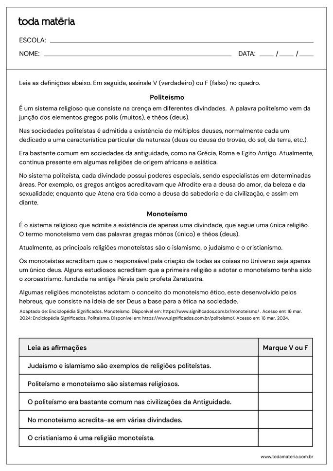 Folha de atividades para desenvolver a habilidade EF05HI03 - Folha 4