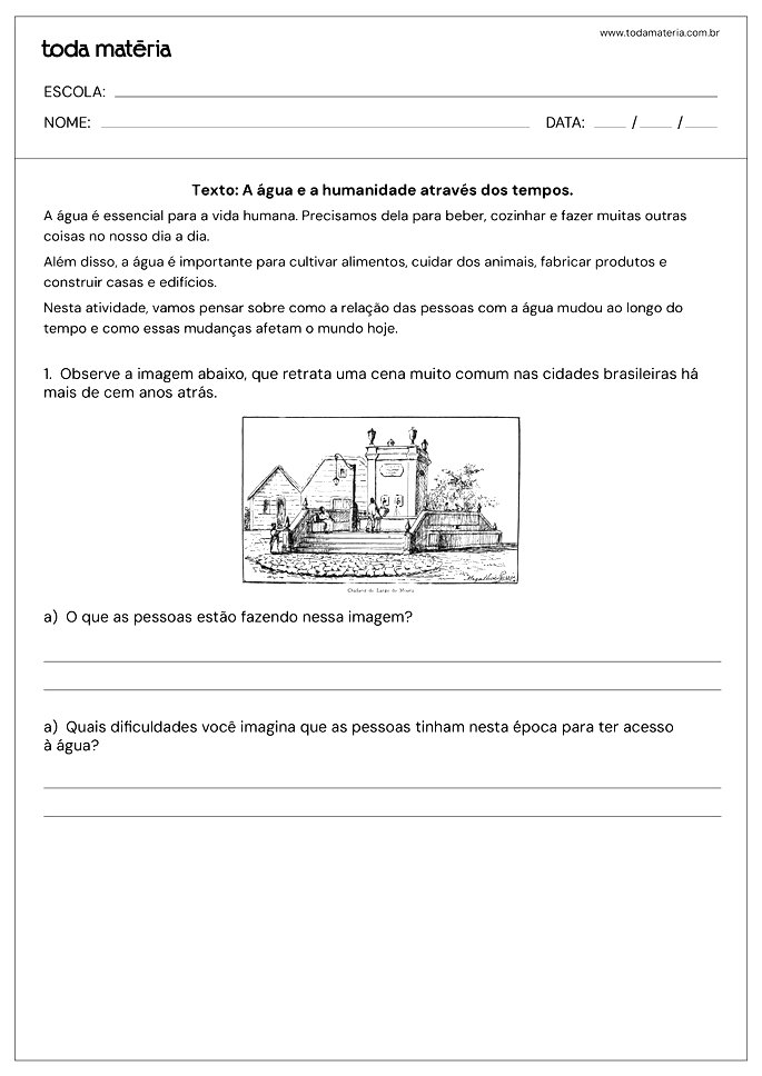 Atividades para desenvolver a habilidade EF04HI01 (História 4º ano ...