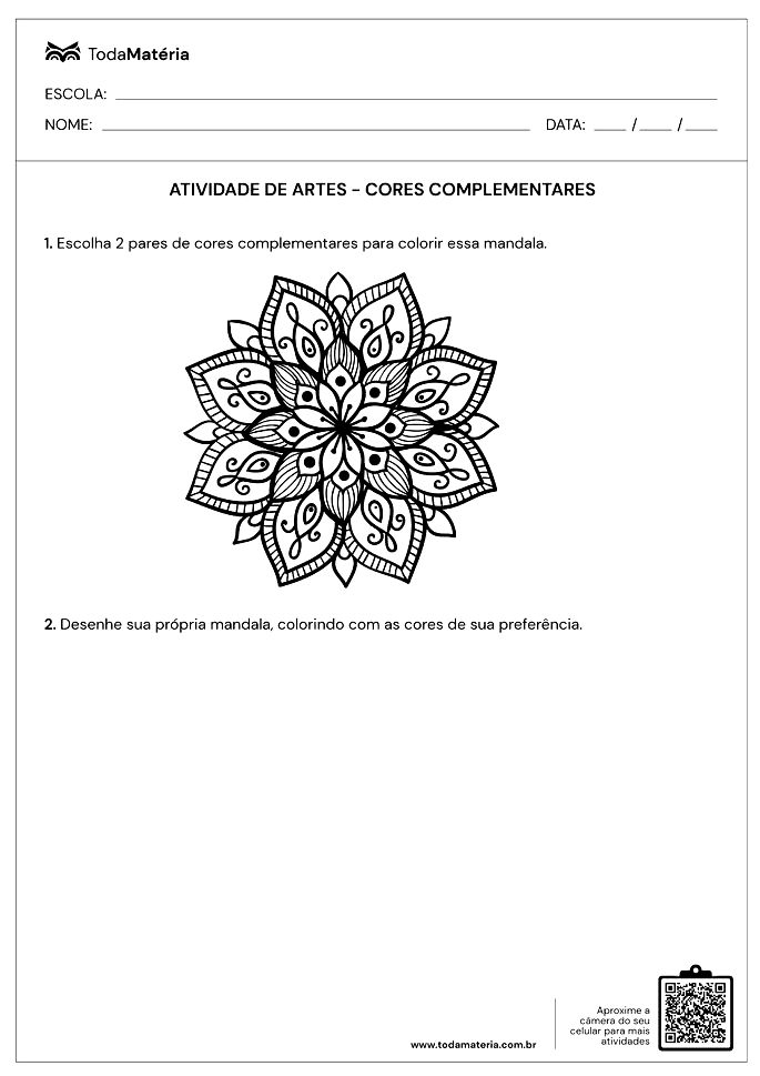 Desenho de Mandala de arte visual para Colorir - Colorir.com