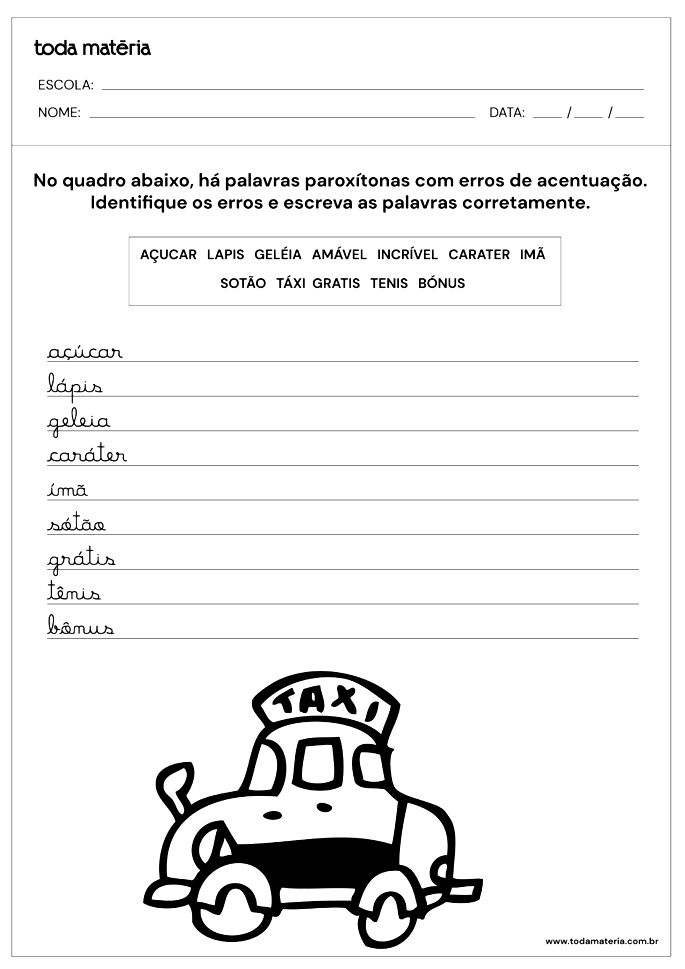 Atividade de Português para 4º Ano - Interpretação de Texto