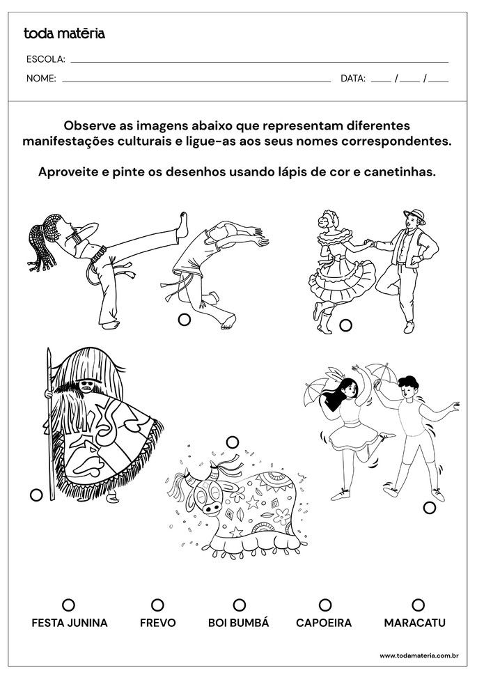 Atividade sobre os Instrumentos Musicais - 1º e 2º ano