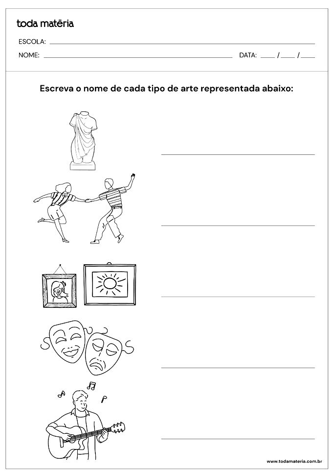 AVALIAÇÃO DE ARTES 3º ANO - 3º BIMESTRE - ENSINO FUNDAMENTAL