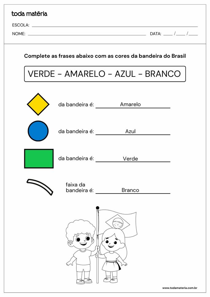 atividade de complete com as cores da Bandeira do Brasil_resposta