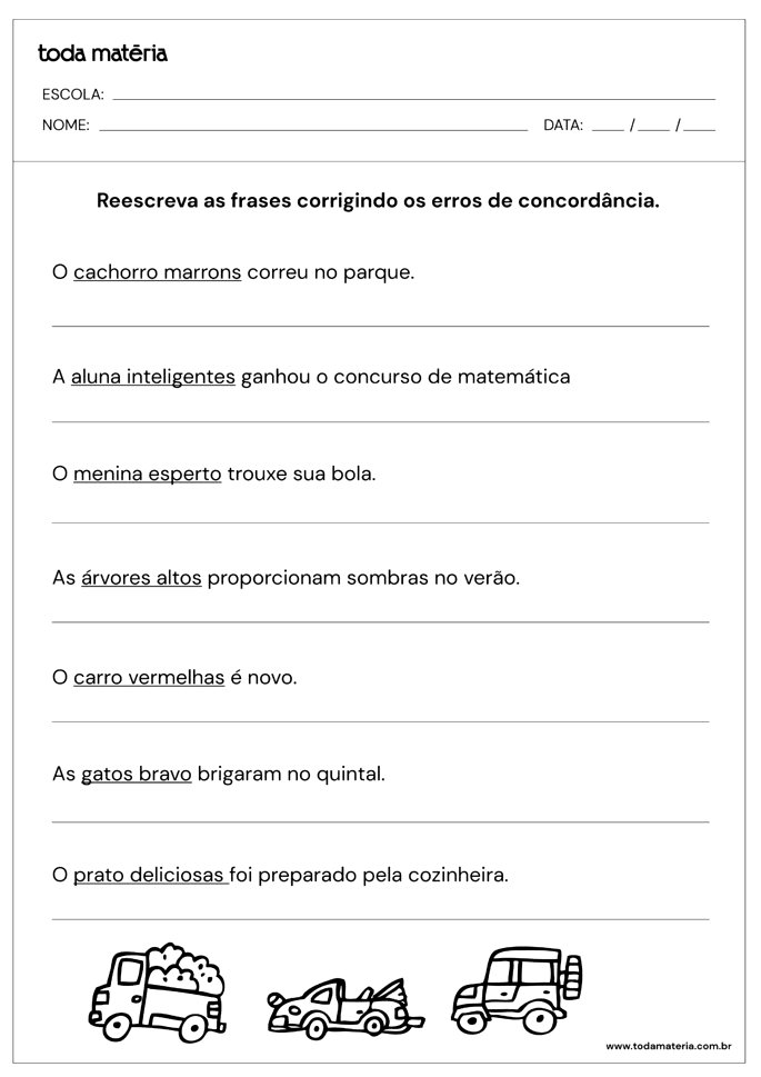 Atividade de Português para 4º Ano - Interpretação de Texto