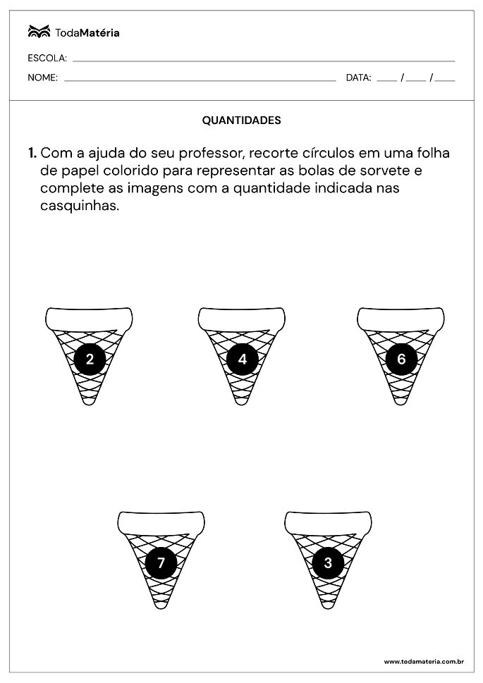 Atividades de matemática 4º ano - Toda Matéria