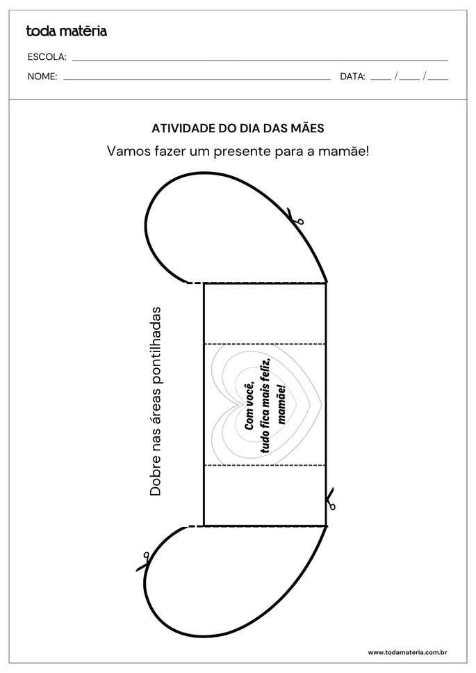 Atividade do dia das m&atilde;es para educa&ccedil;&atilde;o infantil_cart&atilde;o desdobr&aacute;vel