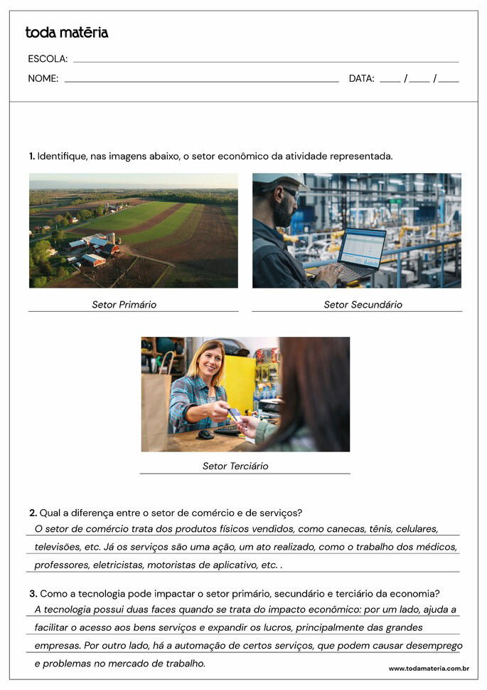 Atividade Geografia 5 ano 4.1 - gabarito