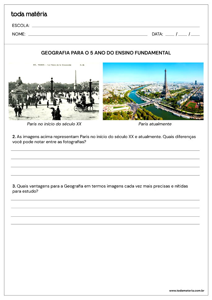 Atividades de Geografia para 5° ano (com gabarito e explicações) - Toda ...