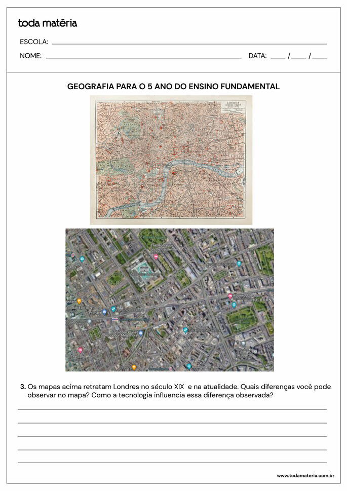 Atividades De Geografia Para Ano Gabarito E Explica Es Toda