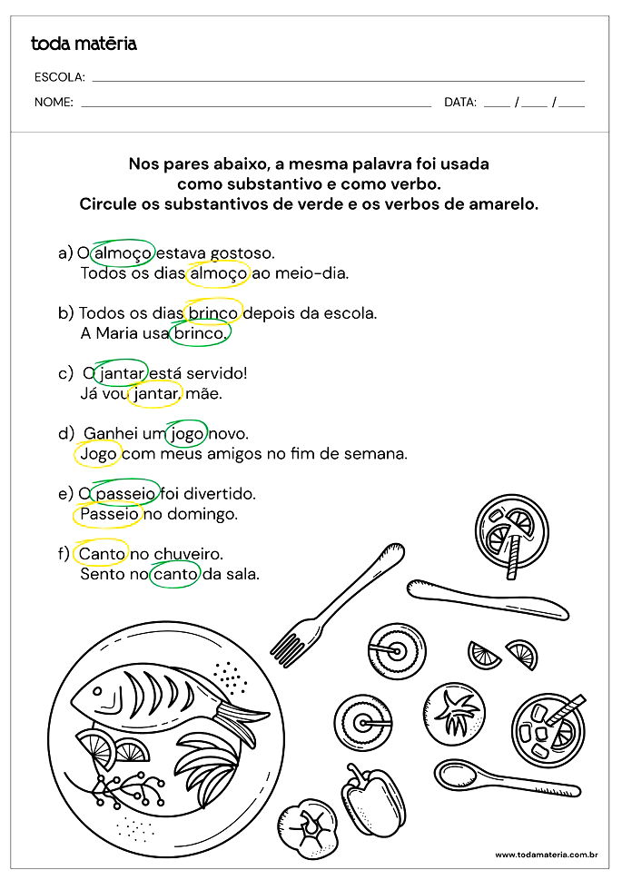 Atividades de Português para o 3º ano (Ensino Fundamental) - Toda