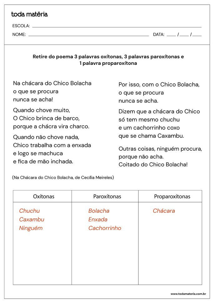 atividade identificacao palavras silaba tonica em poema_respostas