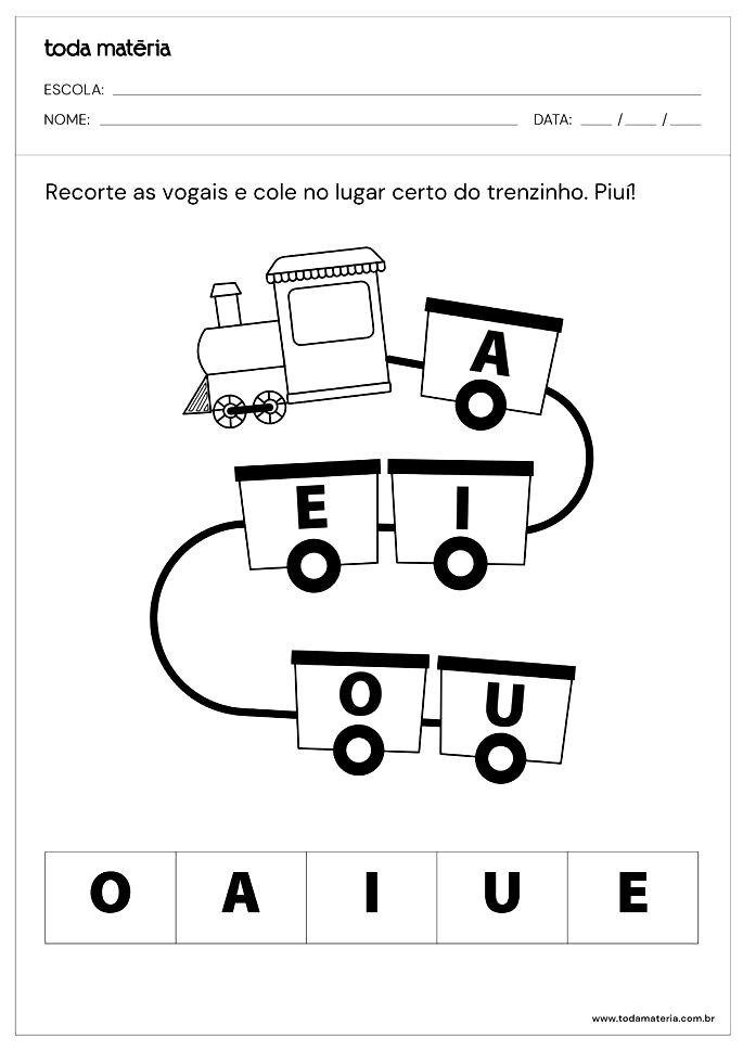 ATividades para crianças de 1 a 3 anos