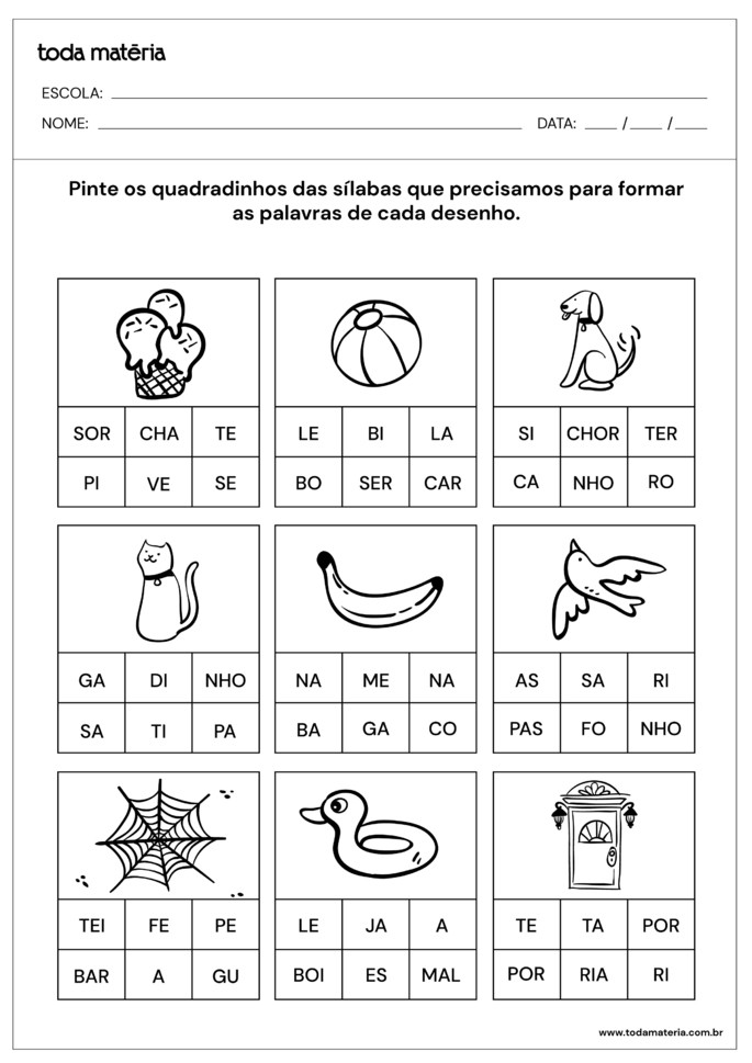 Atividades De Português Para O 2º Ano (Ensino Fundamental) - Toda Matéria