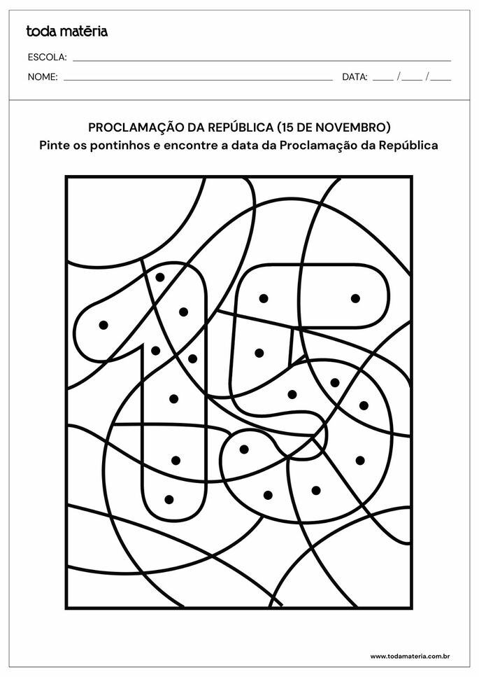 proclamação da republica desenho para colorir