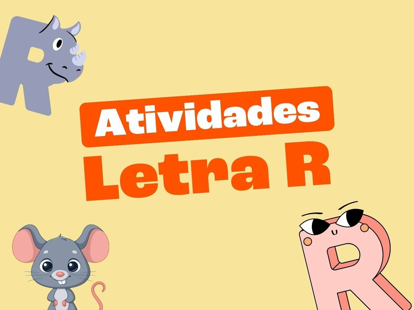 Atividades com a letra R para Educação Infantil (para imprimir) - Toda ...