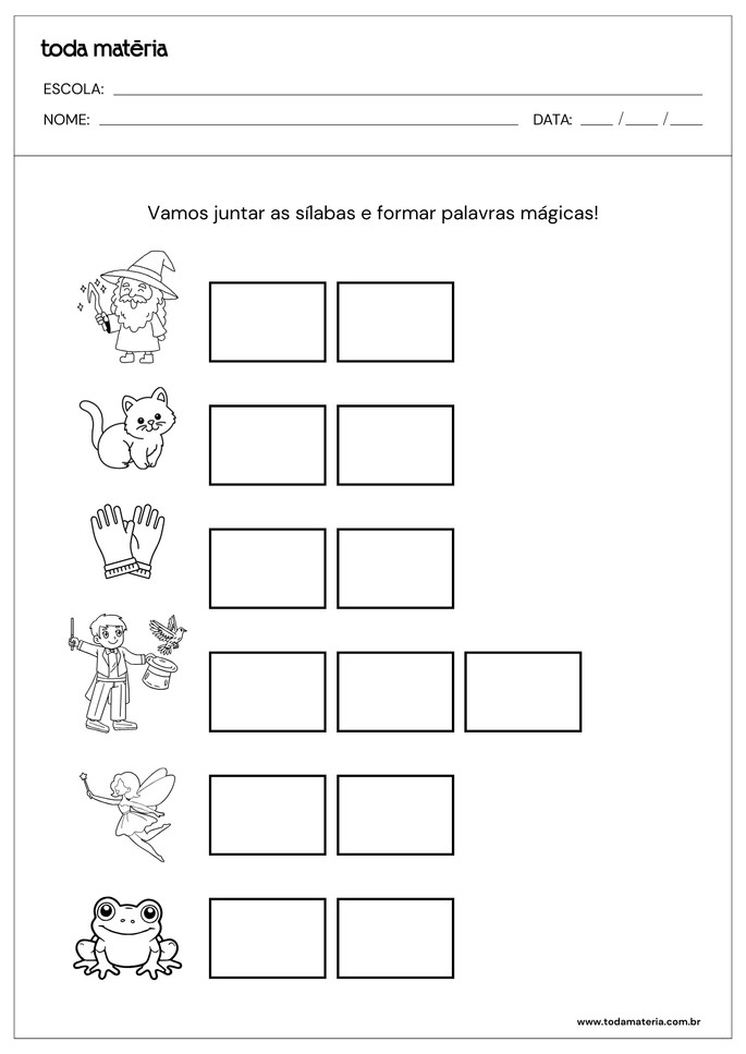 atividades de sílabas com flashcards_palavras mágicas