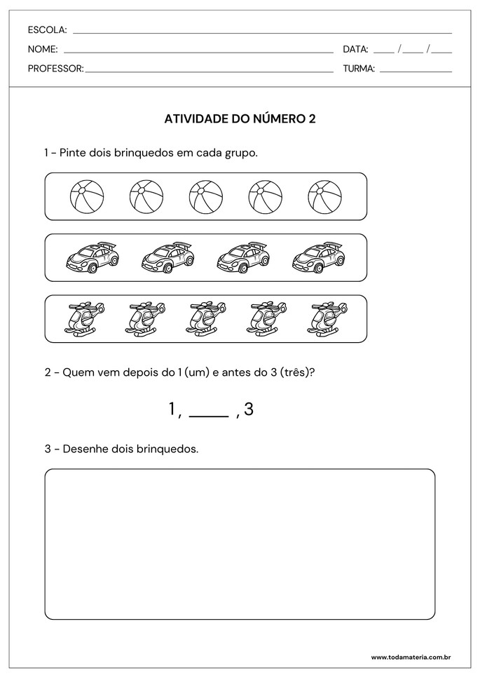 atividade do número 2