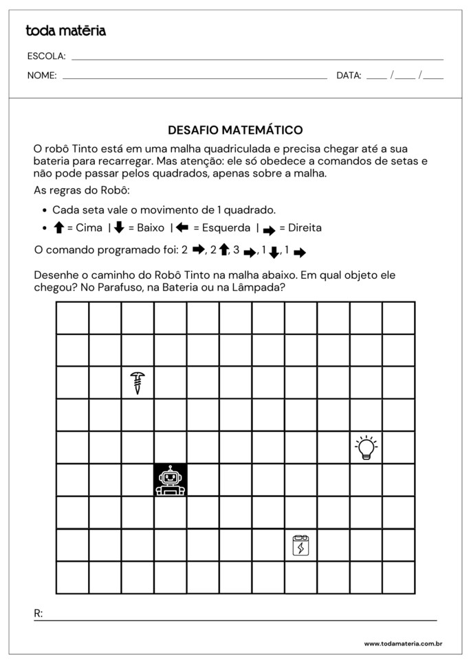 Desafio de matem&aacute;tica para crian&ccedil;as