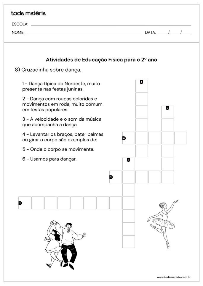 Atividades de Educação Física para o  2º ano do Fundamental