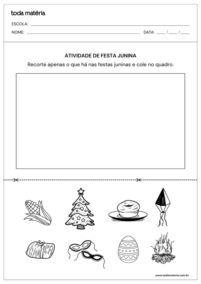 atividades-de-festa-junina-recorte e cole