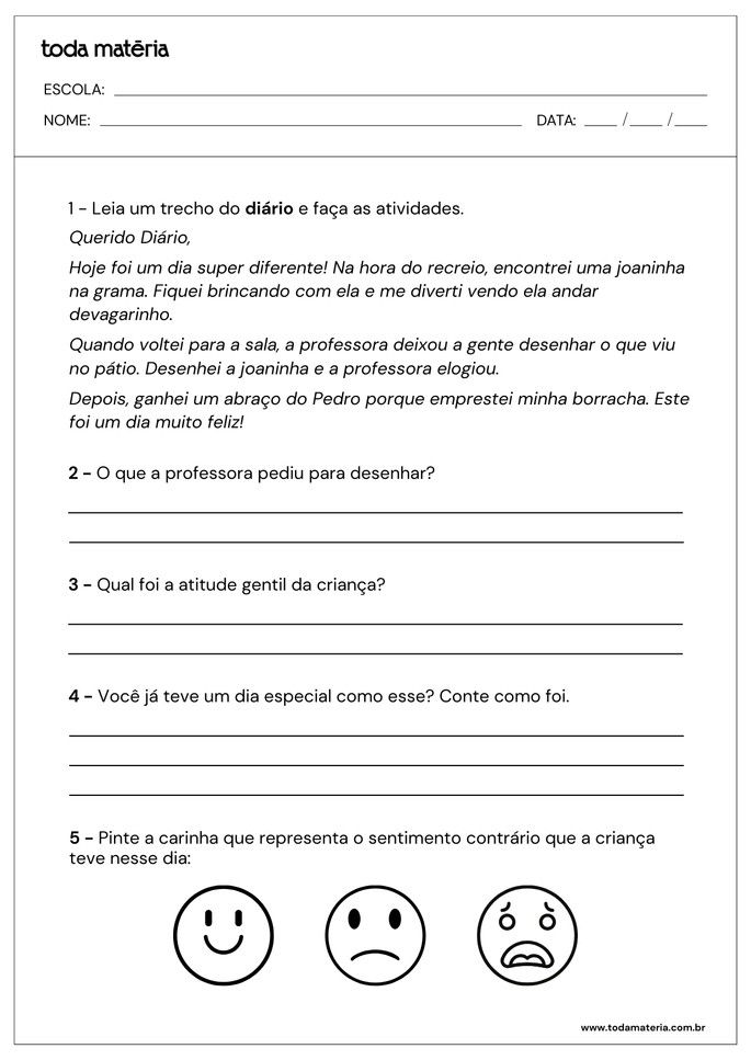 atividades-de-interpretacao-de-texto-3-ano-diário