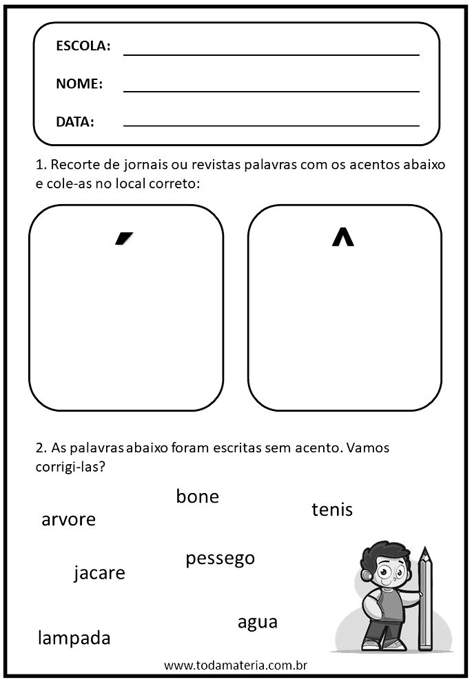 Atividades de Português para o 3º ano (Ensino Fundamental) - Toda