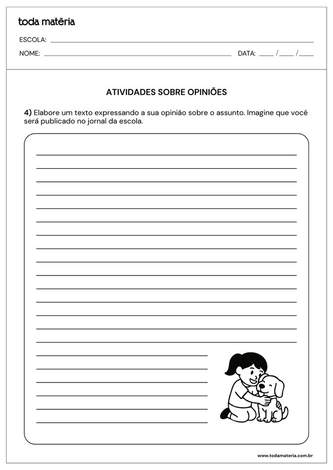 Atividades de produ&ccedil;&atilde;o de textos para o 3&ordm; ano do Fundamental.