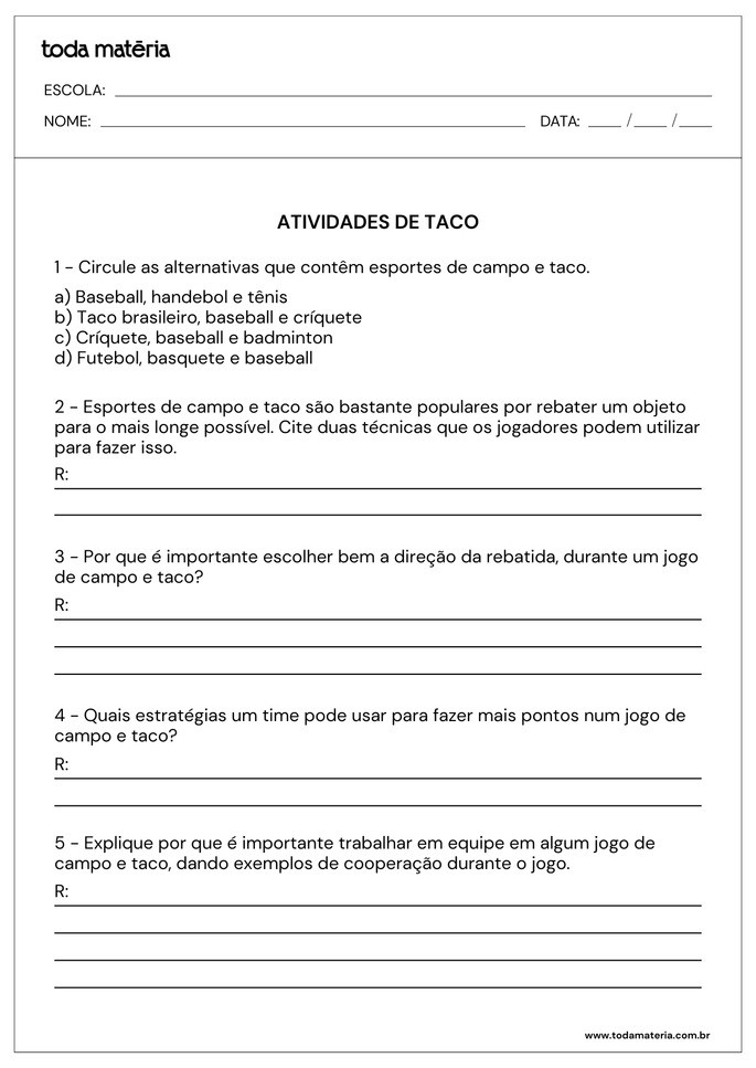 atividades de campo e taco 1