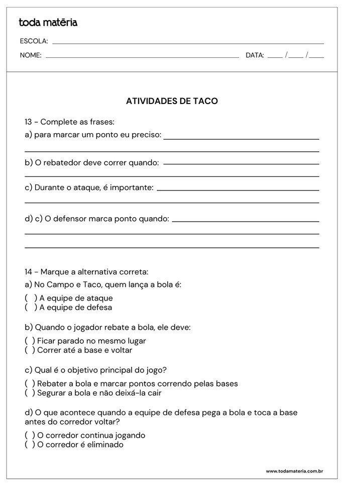 atividades de campo e taco 5