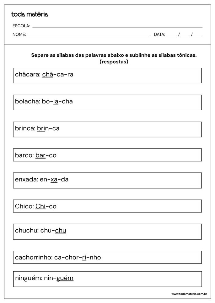 atividade separação silabas e identificacao silaba tonica_respostas
