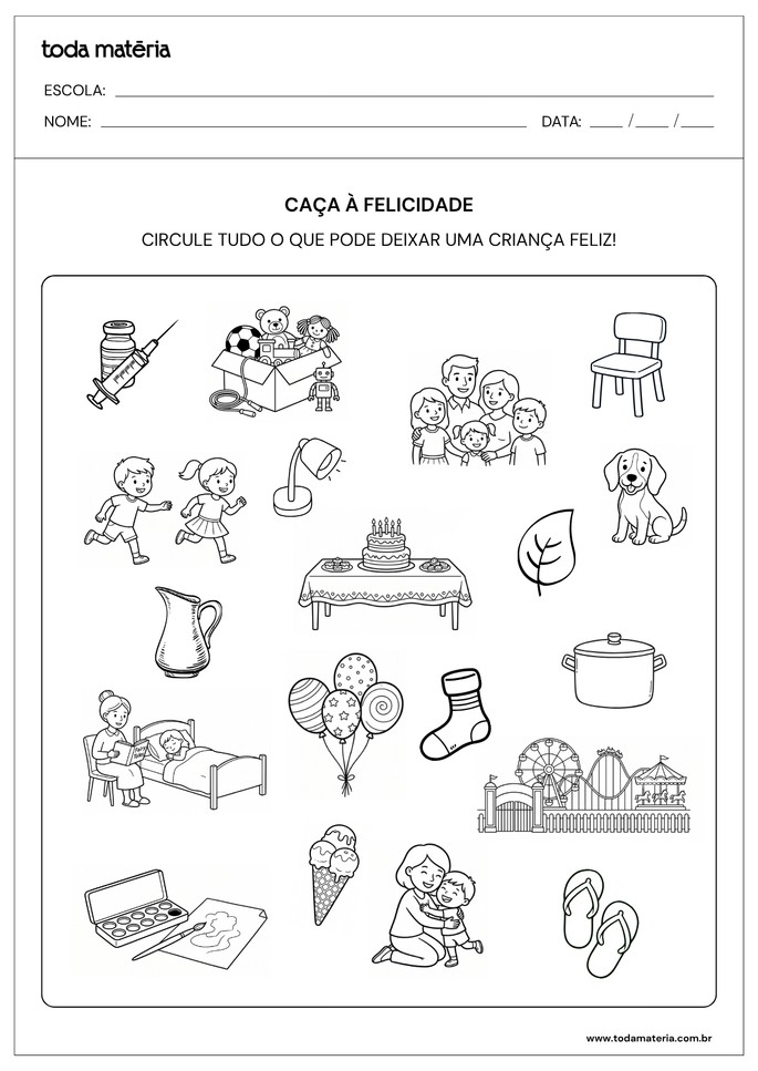 atividade de pintar sobre as emo&ccedil;&otilde;es para educa&ccedil;&atilde;o infantil