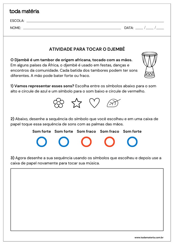 Instrumento Musical - Djemb&ecirc;